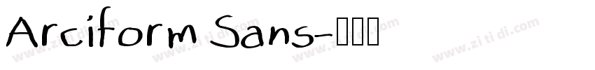 Arciform Sans字体转换